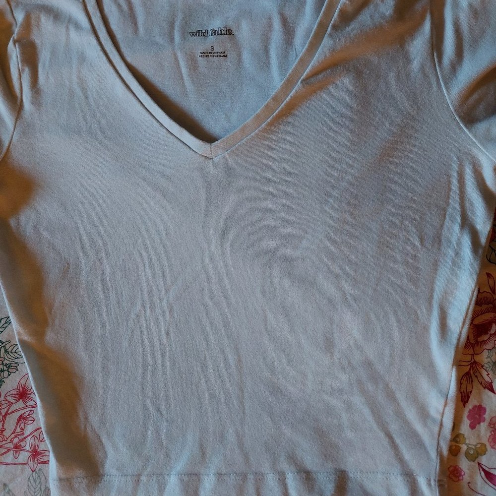 Wild Fable White Crop Top